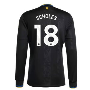 2025-2026 Man Utd Long Sleeve Third Shirt (Scholes 18)