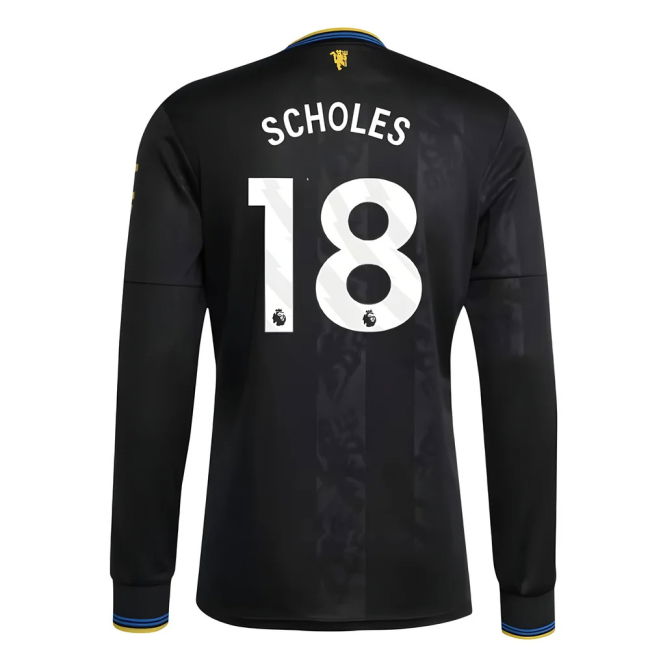 2025-2026 Man Utd Long Sleeve Third Shirt (Scholes 18)
