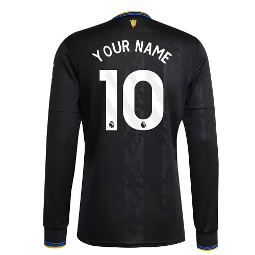2025-2026 Man Utd Long Sleeve Third Shirt (Your Name)