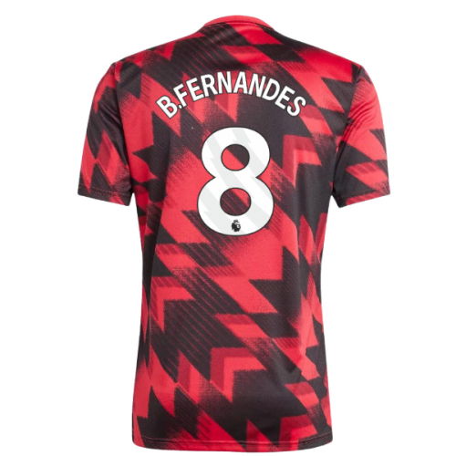 2025-2026 Man Utd Pre-Match Shirt (Red) (B.Fernandes 8)