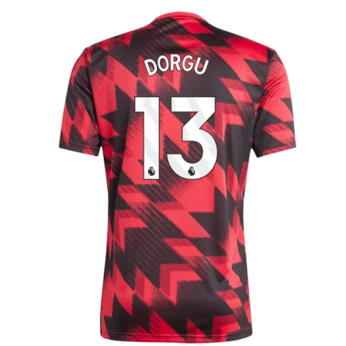 2025-2026 Man Utd Pre-Match Shirt (Red) (Dorgu 13)