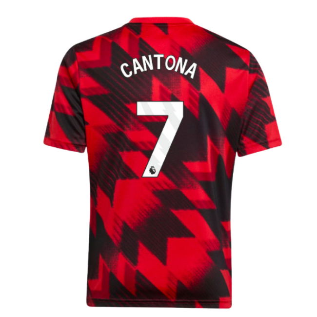 2025-2026 Man Utd Pre-Match Shirt (Red) - Kids (Cantona 7)