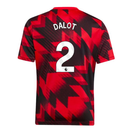 2025-2026 Man Utd Pre-Match Shirt (Red) - Kids (Dalot 2)
