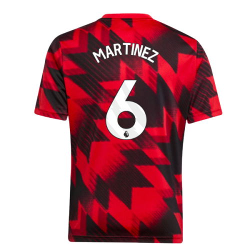 2025-2026 Man Utd Pre-Match Shirt (Red) - Kids (Martinez 6)