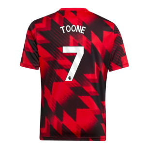 2025-2026 Man Utd Pre-Match Shirt (Red) - Kids (Toone 7)