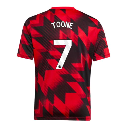 2025-2026 Man Utd Pre-Match Shirt (Red) - Kids (Toone 7)