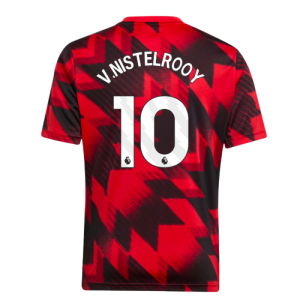 2025-2026 Man Utd Pre-Match Shirt (Red) - Kids (V.Nistelrooy 10)