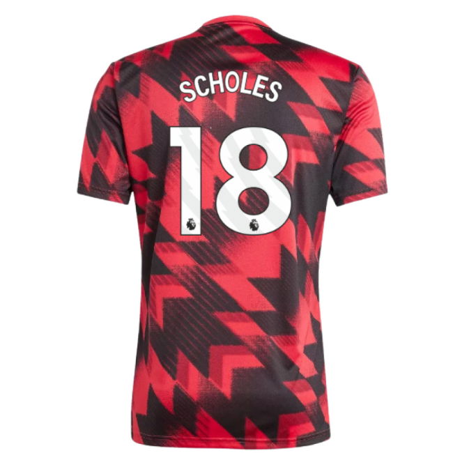 2025-2026 Man Utd Pre-Match Shirt (Red) (Scholes 18)