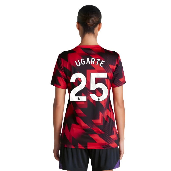 2025-2026 Man Utd Pre-Match Shirt (Red) - Womens (Ugarte 25)