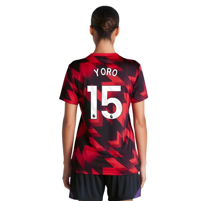 2025-2026 Man Utd Pre-Match Shirt (Red) - Womens (Yoro 15)