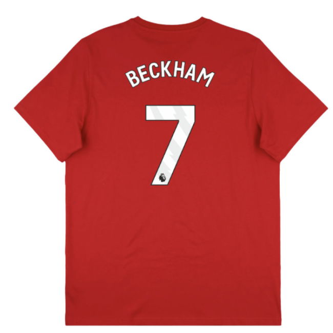 2025-2026 Man Utd Seasonal Graphic Tee (Red) (Beckham 7)