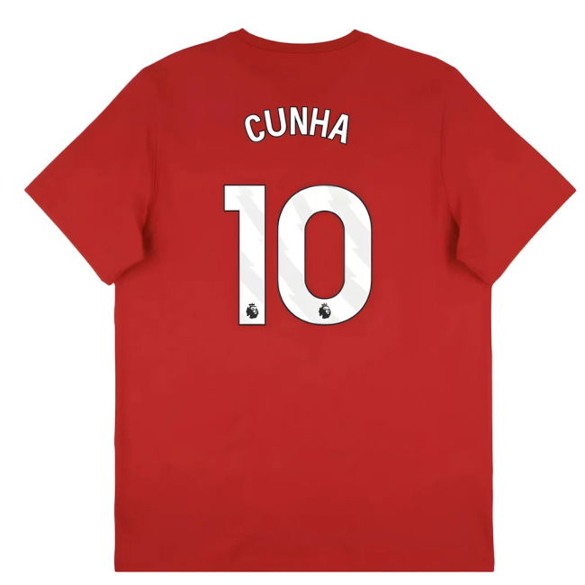 2025-2026 Man Utd Seasonal Graphic Tee (Red) (Cunha 10)