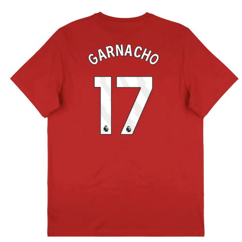 2025-2026 Man Utd Seasonal Graphic Tee (Red) (Garnacho 17)