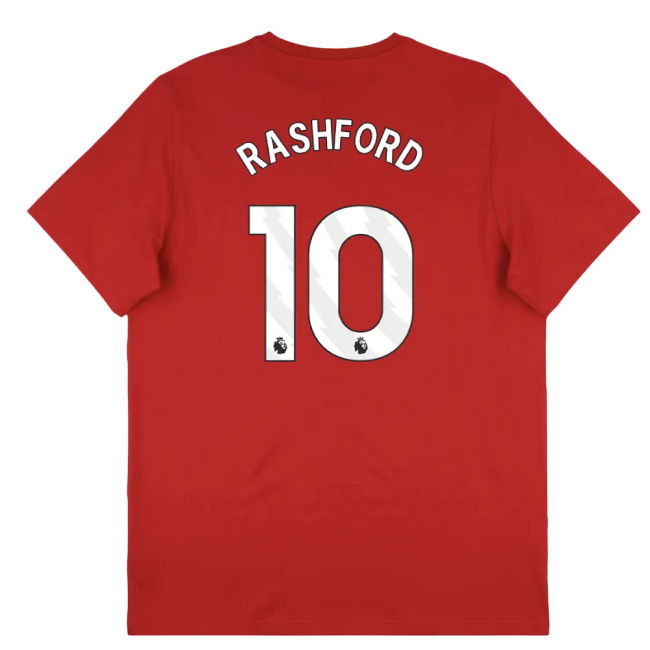 2025-2026 Man Utd Seasonal Graphic Tee (Red) (Rashford 10)