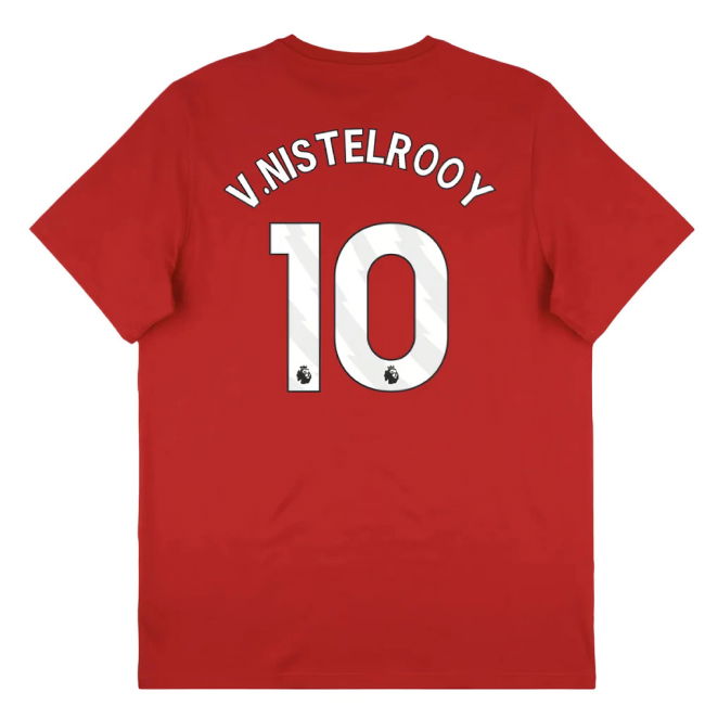 2025-2026 Man Utd Seasonal Graphic Tee (Red) (V.Nistelrooy 10)