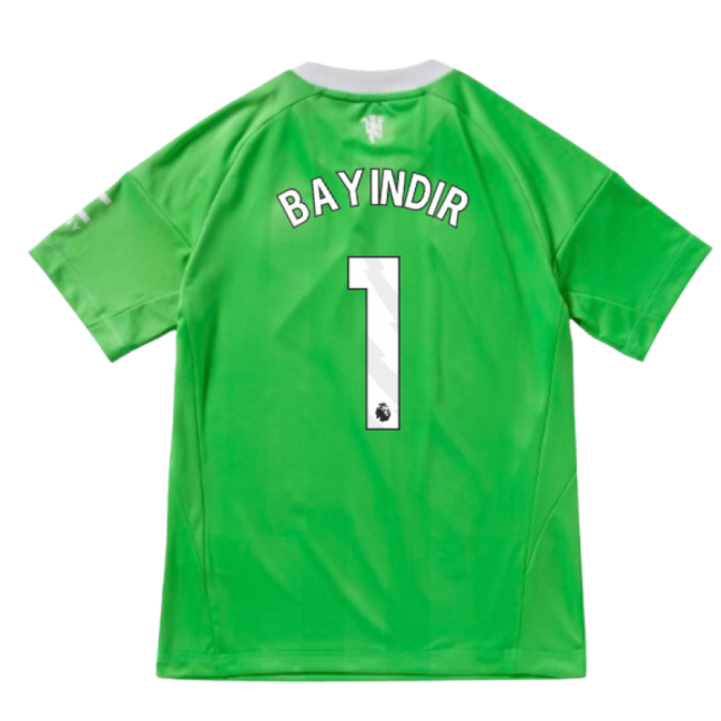 2025-2026 Man Utd Third Goalkeeper Shirt (Green) - Kids (Bayindir 1)
