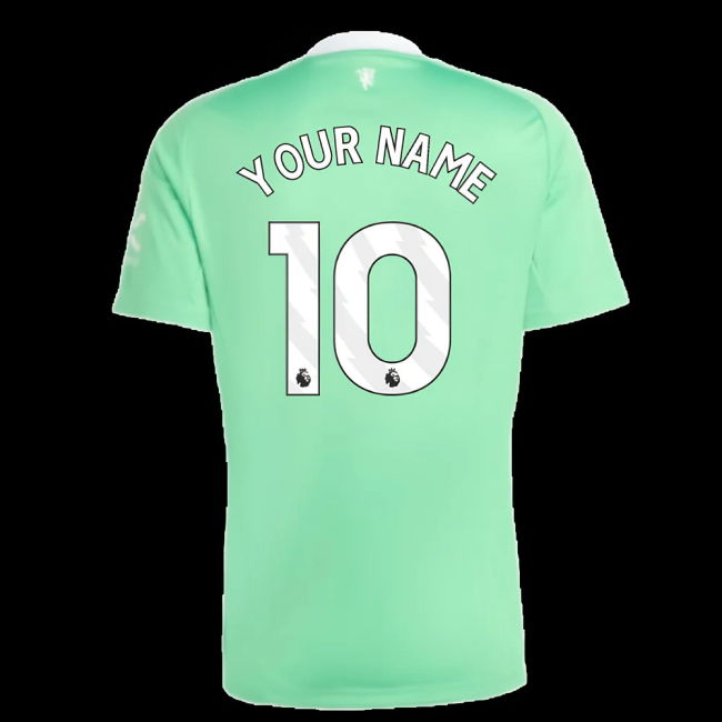 2025-2026 Man Utd Third Goalkeeper Shirt (Green) (Your Name)