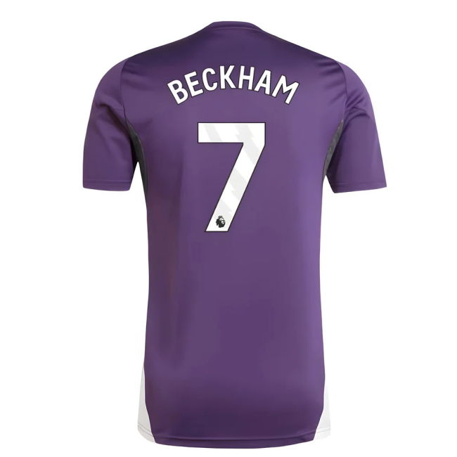 2025-2026 Man Utd Training Jersey (Aurora Plum) (Beckham 7)