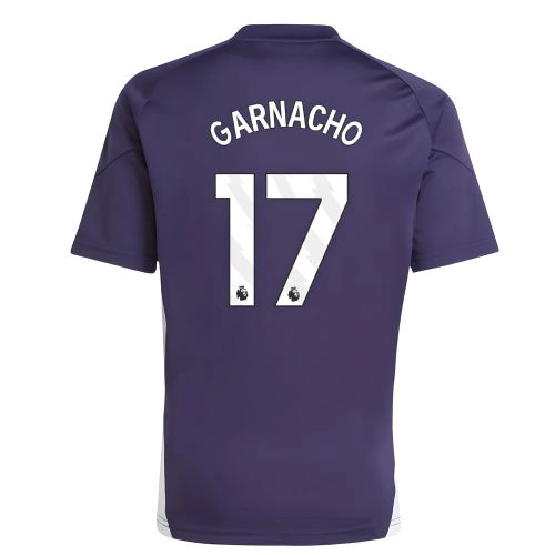 2025-2026 Man Utd Training Jersey (Aurora Plum) - Kids (Garnacho 17)