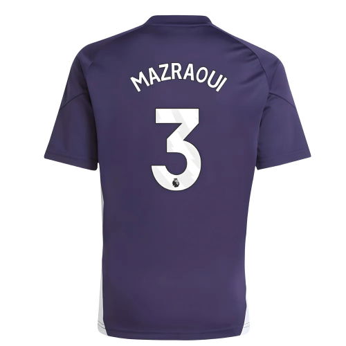 2025-2026 Man Utd Training Jersey (Aurora Plum) - Kids (Mazraoui 3)