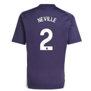 2025-2026 Man Utd Training Jersey (Aurora Plum) - Kids (Neville 2)