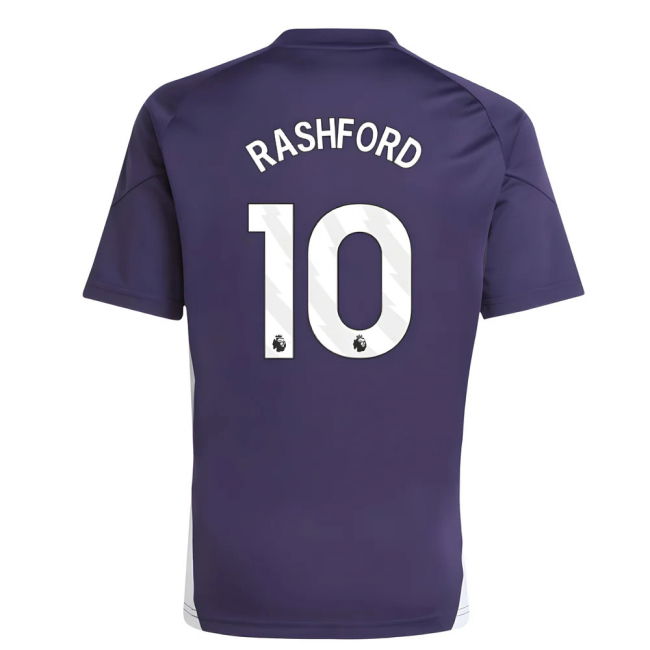 2025-2026 Man Utd Training Jersey (Aurora Plum) - Kids (Rashford 10)