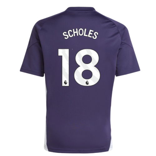 2025-2026 Man Utd Training Jersey (Aurora Plum) - Kids (Scholes 18)