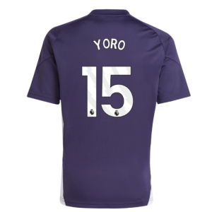 2025-2026 Man Utd Training Jersey (Aurora Plum) - Kids (Yoro 15)