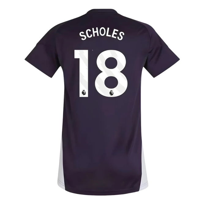 2025-2026 Man Utd Training Jersey (Aurora Plum) - Womens (Scholes 18)