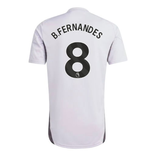 2025-2026 Man Utd Training Jersey (Purple Tint) (B.Fernandes 8)