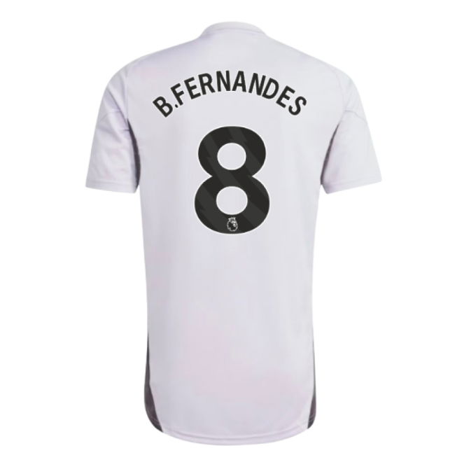 2025-2026 Man Utd Training Jersey (Purple Tint) (B.Fernandes 8)
