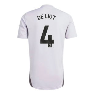 2025-2026 Man Utd Training Jersey (Purple Tint) (De Ligt 4)