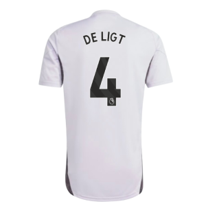 2025-2026 Man Utd Training Jersey (Purple Tint) (De Ligt 4)