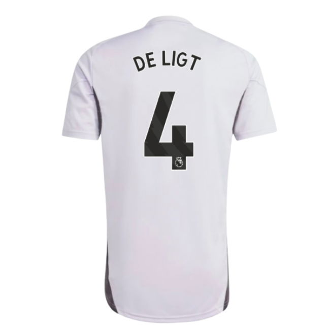 2025-2026 Man Utd Training Jersey (Purple Tint) (De Ligt 4)