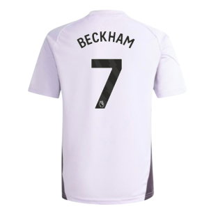 2025-2026 Man Utd Training Jersey (Purple Tint) - Kids (Beckham 7)