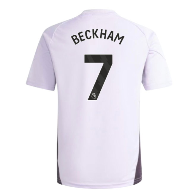 2025-2026 Man Utd Training Jersey (Purple Tint) - Kids (Beckham 7)