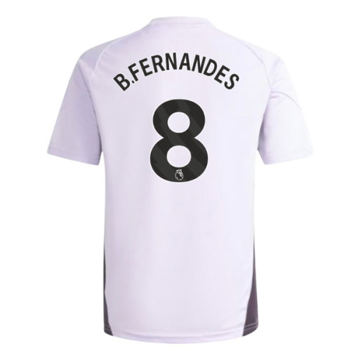 2025-2026 Man Utd Training Jersey (Purple Tint) - Kids (B.Fernandes 8)
