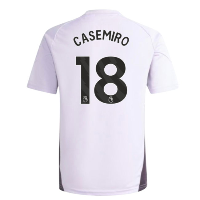 2025-2026 Man Utd Training Jersey (Purple Tint) - Kids (Casemiro 18)