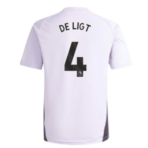 2025-2026 Man Utd Training Jersey (Purple Tint) - Kids (De Ligt 4)