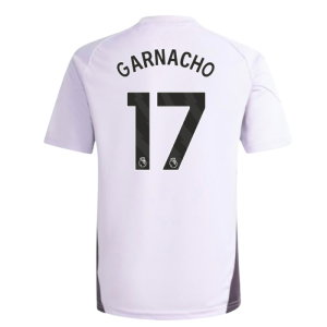 2025-2026 Man Utd Training Jersey (Purple Tint) - Kids (Garnacho 17)