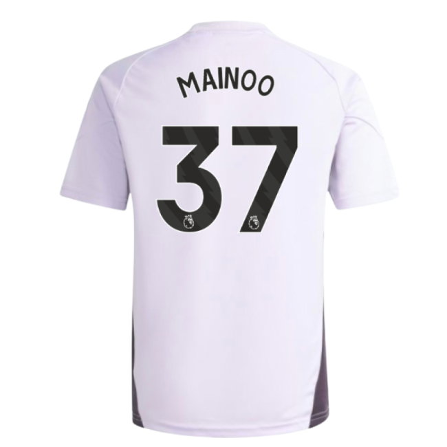 2025-2026 Man Utd Training Jersey (Purple Tint) - Kids (Mainoo 37)