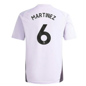 2025-2026 Man Utd Training Jersey (Purple Tint) - Kids (Martinez 6)
