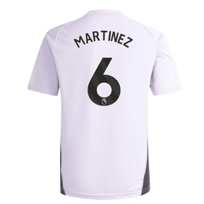 2025-2026 Man Utd Training Jersey (Purple Tint) - Kids (Martinez 6)