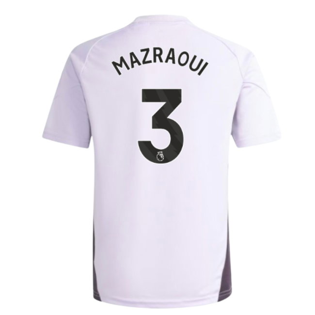 2025-2026 Man Utd Training Jersey (Purple Tint) - Kids (Mazraoui 3)