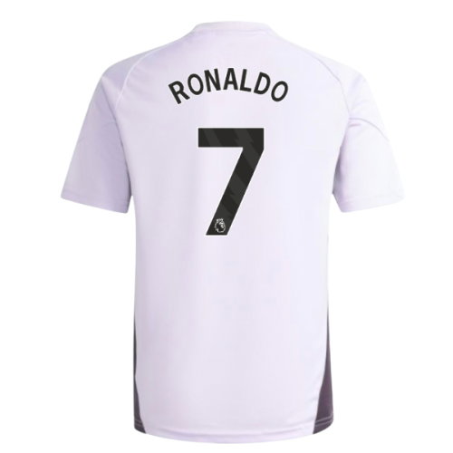 2025-2026 Man Utd Training Jersey (Purple Tint) - Kids (Ronaldo 7)