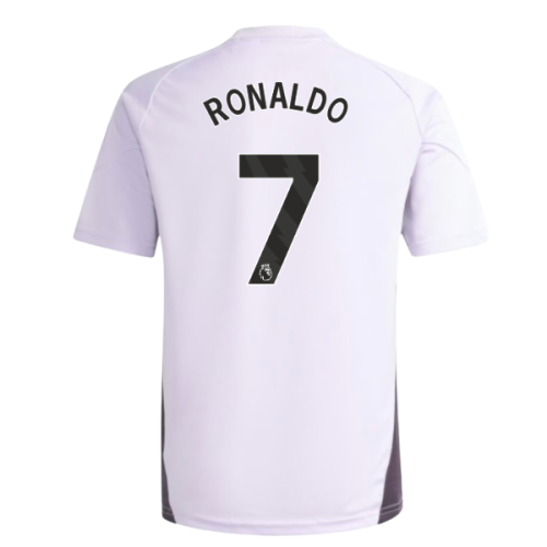 2025-2026 Man Utd Training Jersey (Purple Tint) - Kids (Ronaldo 7)