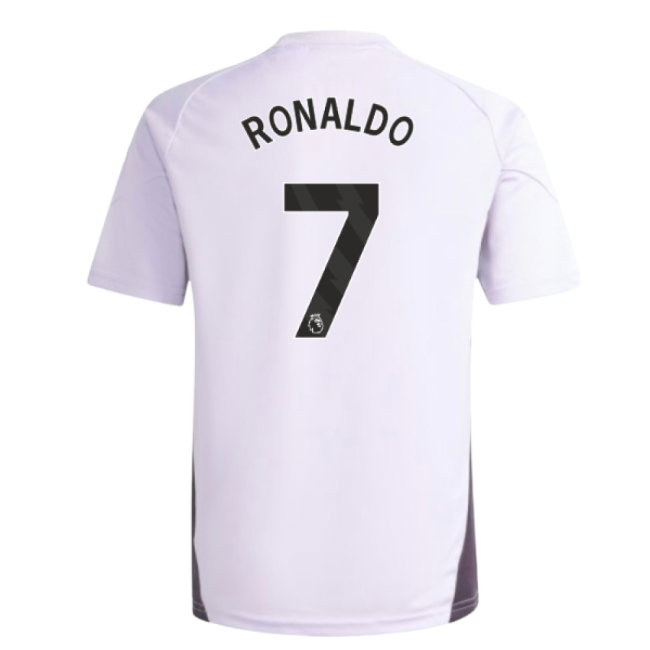 2025-2026 Man Utd Training Jersey (Purple Tint) - Kids (Ronaldo 7)