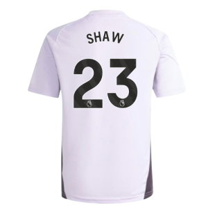 2025-2026 Man Utd Training Jersey (Purple Tint) - Kids (Shaw 23)