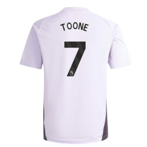 2025-2026 Man Utd Training Jersey (Purple Tint) - Kids (Toone 7)
