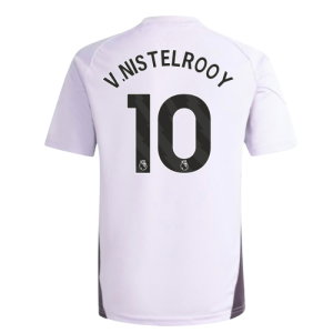 2025-2026 Man Utd Training Jersey (Purple Tint) - Kids (V.Nistelrooy 10)